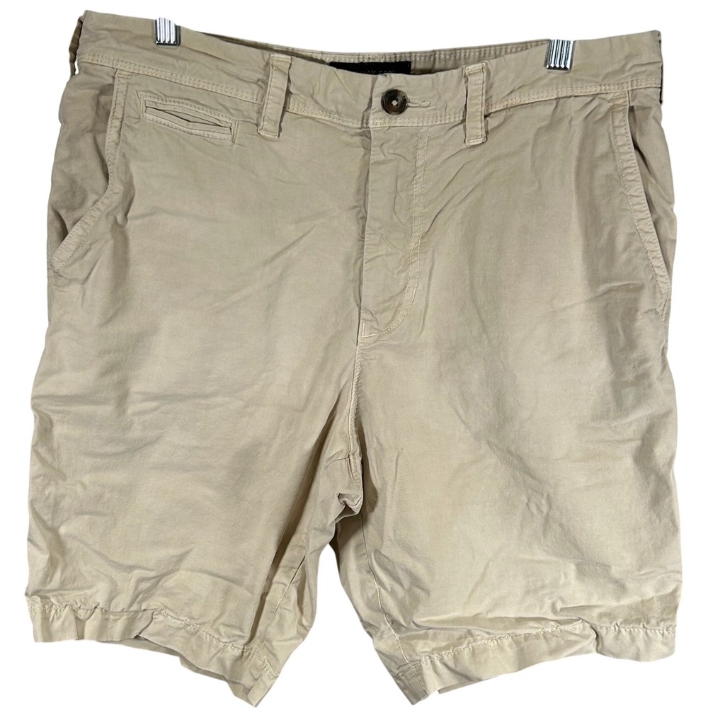 American Eagle Extreme Flex Mens Khaki Chino Shorts Tan Men's Size 33